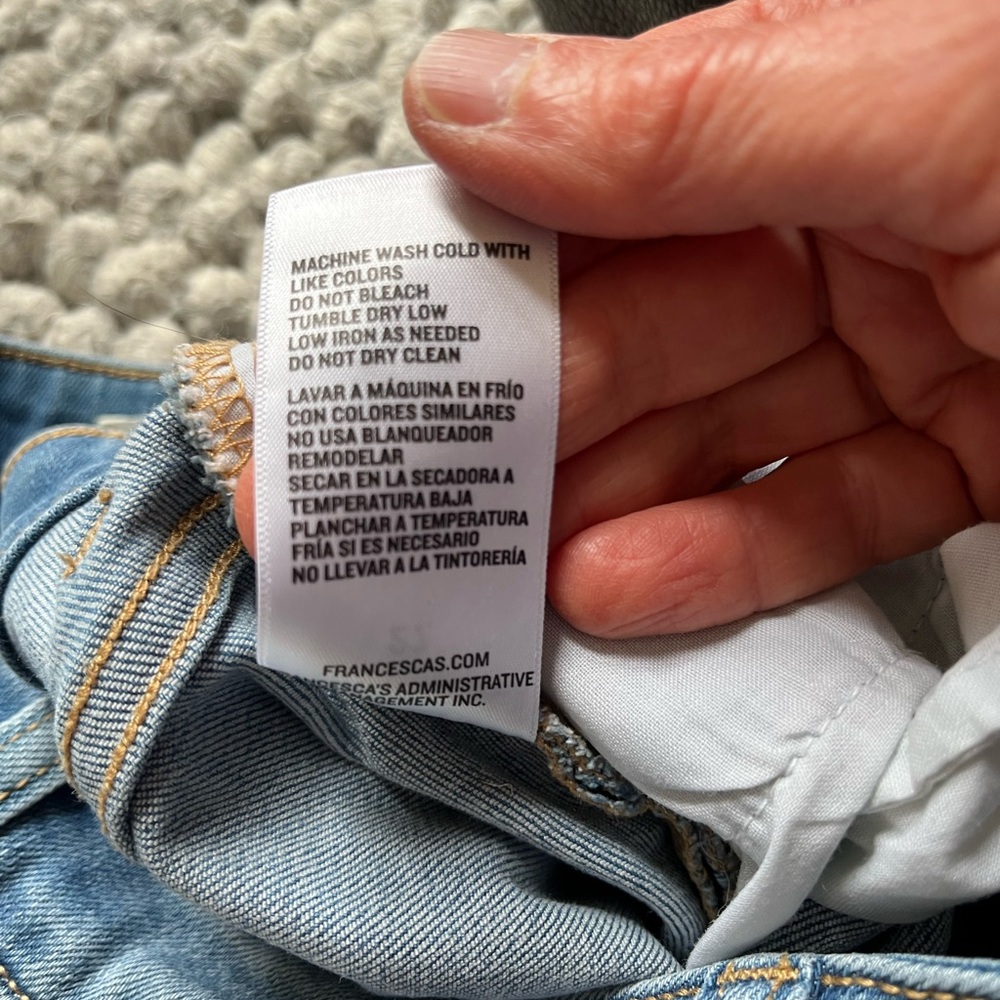Francesca’s Long Denim Skirt with slit - Picture 7 of 7